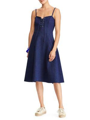 Polo Ralph Lauren Linen Lace-up Dress