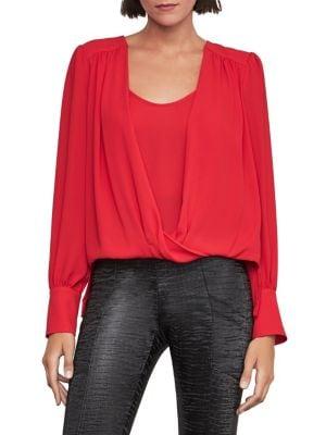 Bcbgmaxazria Relaxed-fit Pintuck Blouse