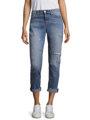 Hudson Jeans Riley Star Straight-leg Jeans