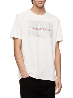 Calvin Klein Jeans Reflective Monogram Logo Cotton Tee