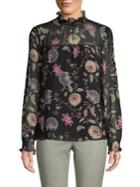 Vince Camuto Moody Floral-print Blouse