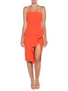 Bardot Carmelle Ruffled Midi Sheath Dress