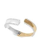 Lucky Brand Turkish Riviera Two-tone And Faux Pearl Cuff Bracelet