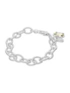 Ripka La Petite Sterling Silver Lemon Quartz & White Topaz Charm Bracelet