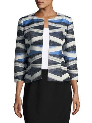 Nipon Boutique Geometric Printed Blazer