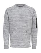 Only And Sons Detailed Crewneck Sweatshirt