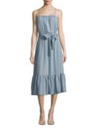 Bb Dakota Striped Flare Hem Dress