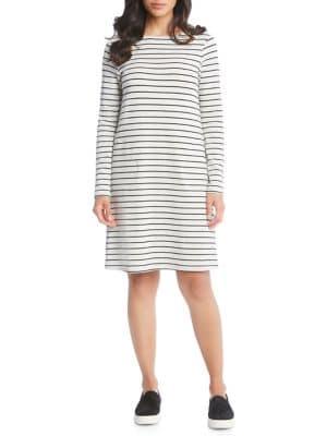 Karen Kane Striped French Terry Shift Dress