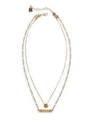 Laundry By Shelli Segal Gold Rush Goldtone & Crystal Necklace