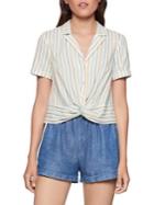 Bcbgeneration Multi-stripe Buttoned Shirt