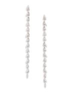 Nadri Crystal Leaf Drop Earrings
