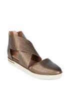 Eileen Fisher Carver Criss-cross Leather Flats