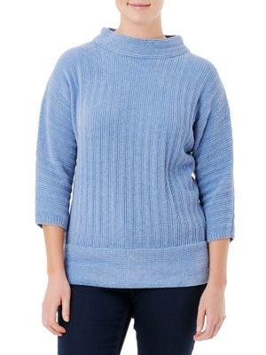 Olsen Comfy Sport Striped Knit Top