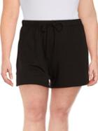 Lord & Taylor Plus Floral Drawstring Shorts