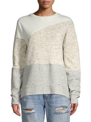 French Connection Colorblock Crewneck Sweatshirt