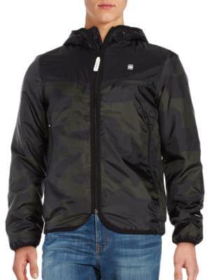 G-star Raw Hooded Camouflage Jacket
