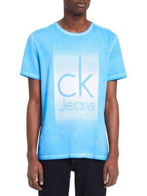 Calvin Klein Jeans Gradient Halftone Crewneck Cotton Tee