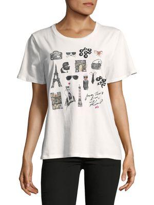 Karl Lagerfeld Paris Anniversary Graphic Tee