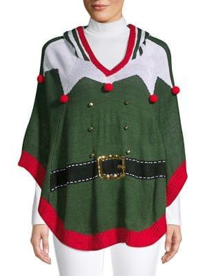 By Design Graphic Hooded Poncho