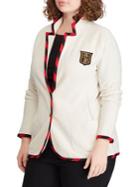 Lauren Ralph Lauren Plus Slim-fit Logo Blazer