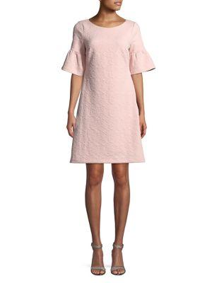 Ivanka Trump Textured Bell-sleeve Dress