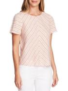 Vince Camuto Petite Chevron Linen Tee