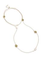 Miriam Haskell Goldtone And Glass Stone Fireball Station Necklace
