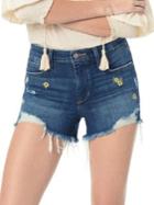 Joe's Jeans Cut-off Embroidered Daisy Shorts