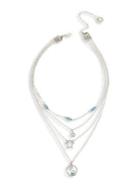 Bcbgeneration Festival Fashion Yin Yang Silvertone & Crystal Set Of Four Pendant Necklaces