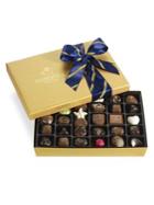 Godiva Chocolatier Assorted Chocolate Gold Gift Box, Striped Tie Ribbon, 36 Pc.