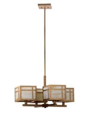 Safavieh 25-inch Craftsman Light Antique Adjustable Chandelier