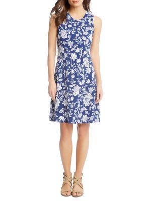 Karen Kane Printed Fit-&-flare Dress