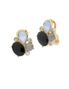 Anne Klein Mother-of-pearl Cluster Earrings