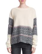 Plenty By Tracy Reese Fair Isle Pullover Sweater
