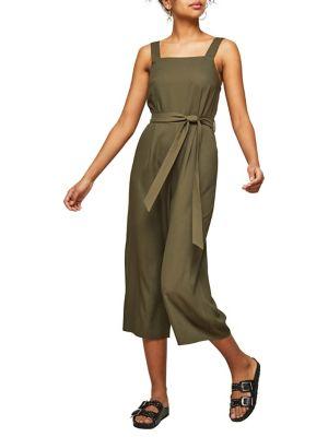 Miss Selfridge Khaki Culotte Jumpsuit