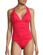 Tommy Bahama Pearl Solids Pleated One-piece