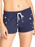 Pj Salvage Usa Love Star-print Drawstring Shorts