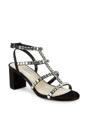 Caparros Insync Embellished Strappy Satin Sandals