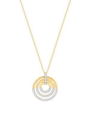 Swarovski Crystal Circle Medalion Necklace