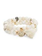 Design Lab Lord & Taylor Beaded Double Stacked Stretch Bracelets