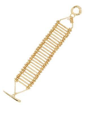 Robert Lee Morris Collection Golden Target Stick Flex Bracelet