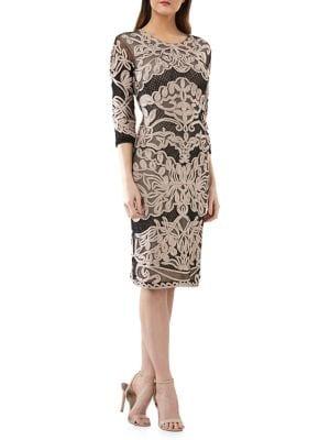 Js Collections Soutache Lace Midi Dress