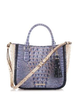 Brahmin La Paz Small Lena Leather Satchel