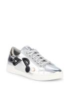 Meline Metallic Patched Sneakers