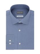 Michael Kors Regular-fit Airsoft Stretch Diamond-print Dress Shirt