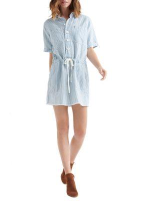 Lucky Brand Striped Denim Dress
