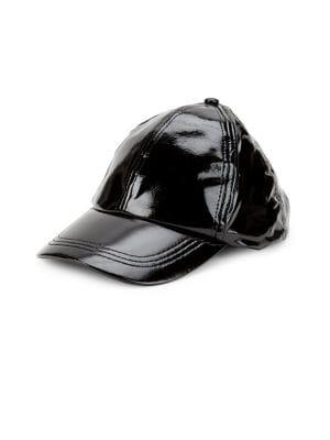 Collection 18 Faux-leather Baseball Cap
