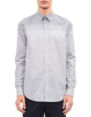 Calvin Klein Engineered Plaid Stripe Shirt