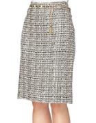 Tahari Arthur S. Levine Textured Belted Pencil Skirt
