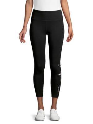 Calvin Klein Performance Logo Stretch Cropped Leggings